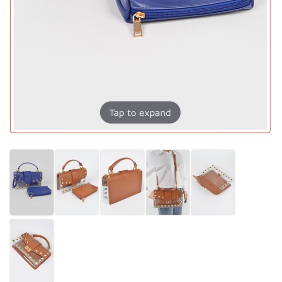 Truly unique, fun handbag with short handle or long crossbody strap. - Picture 3 of 7